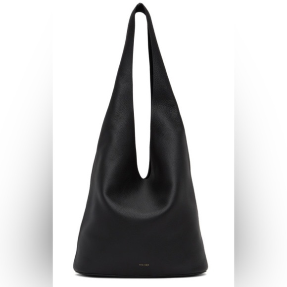 The Row Handbags - The Row Bindle Three Black Calfskin Leather Hobo Bag NEW